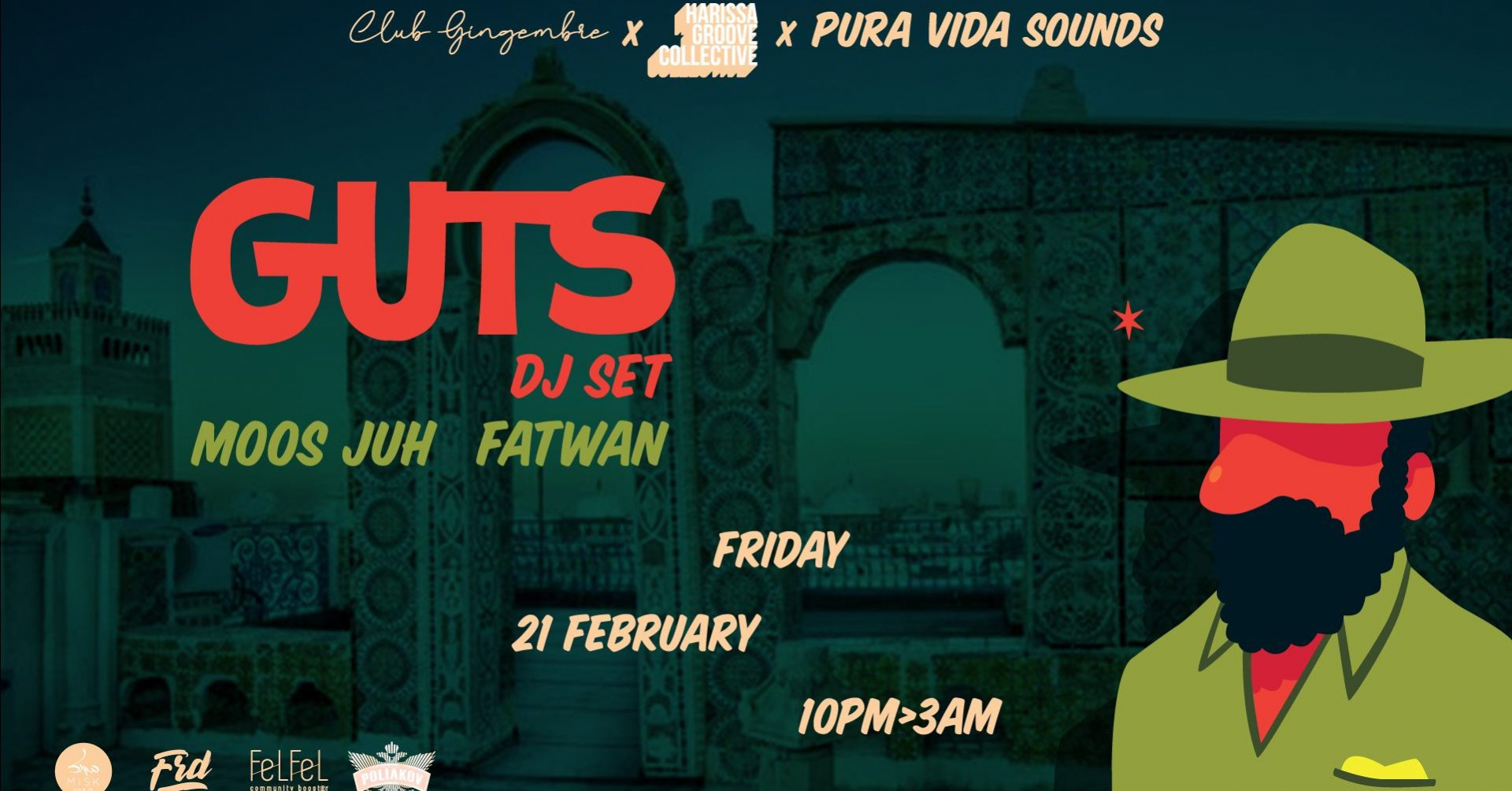 Harissa Groove Collective prez GUTS [Dj Set] at Club Gingembre